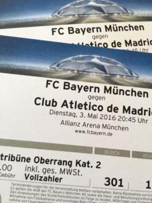 4 entradas para la UEFA Champions League semifinal en Madrid